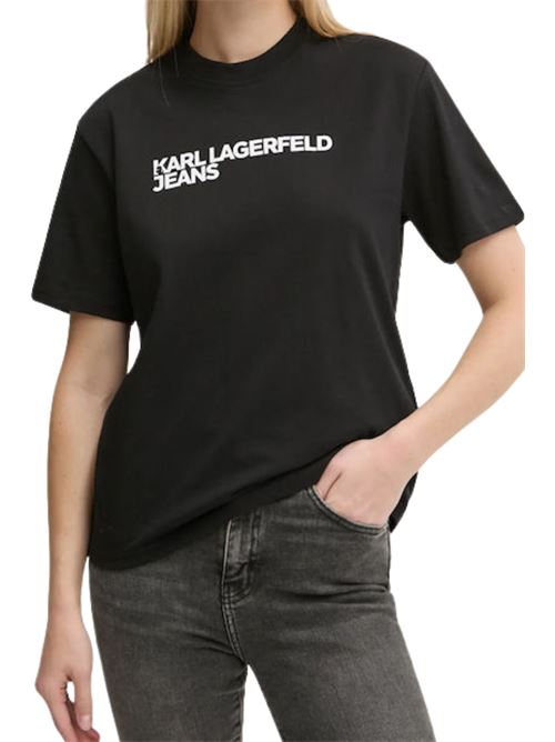 T-shirt regular nera Karl Lagerfeld jeans | A1W17005999